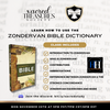 Zondervan Bible Dictionary Virtual Class 11/20/23