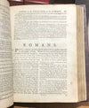 1755 John Wesley 1st Edition Notes Upon N.T.